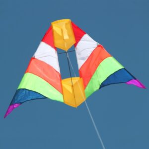 Rainbow Cell Australian made kite available in toy stores and hobby stores supplied by Windspeed Kites wholesale