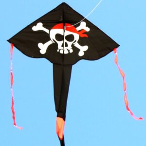 Pirate delta kite for kids, part of toy and hobby store range from Windspeed Kites wholesale