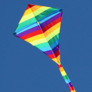 Rainbow Diamond kids kite supplied to toy and hobby shops by Windspeed Kites