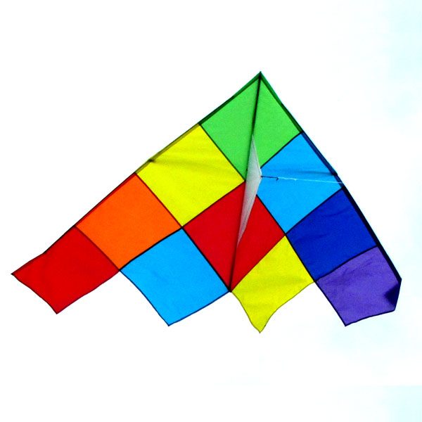 Patchwork Delta single string kite from Australian kite wholesaler